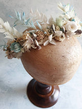 Load image into Gallery viewer, Snow Queen dried flower crown
