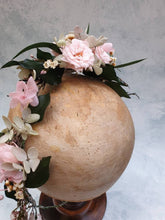 Load image into Gallery viewer, Wild rose wedding flower crown
