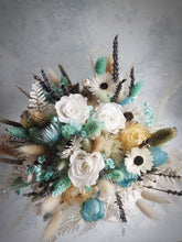 Load image into Gallery viewer, Romantic blue and white wedding bouquet
