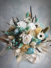 Load image into Gallery viewer, Romantic blue and white wedding bouquet
